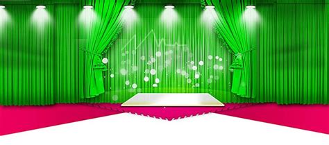 Green Stage Background | Stage background, Background design vector ...