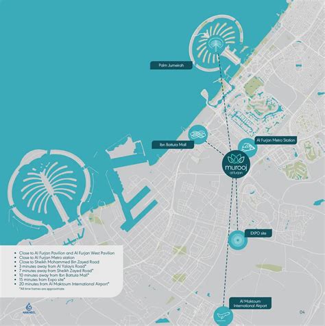 Nakheel Murooj Villas at Al Furjan - Location Map