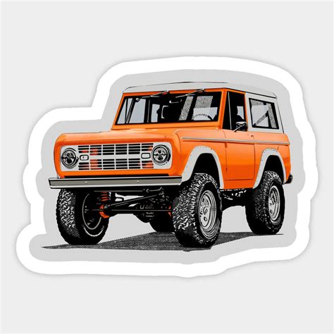 Classic Bronco, Classic Ford Broncos, Car Stickers, Funny Stickers ...