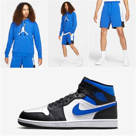 Air Jordan 1 Mid Racer Blue Shirts Hats Clothing Outfits