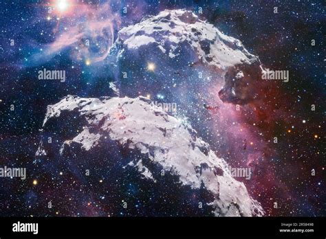 Comet 67P Churyumov-Gerasimenko. Awesome print for wallpaper. Elements ...