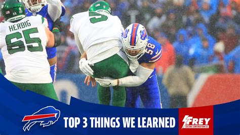 Top 3 things we learned from Bills vs. Jets | Week 14