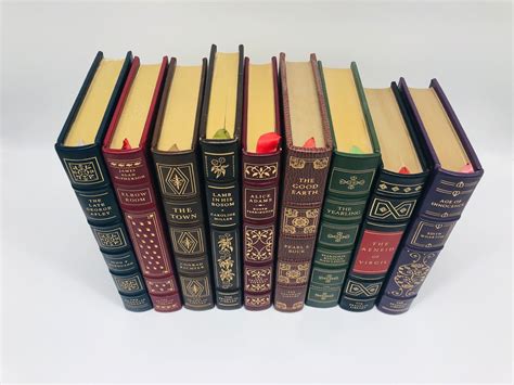 FRANKLIN LIBRARY Books Franklin Library Collection Full Leatherbound Books Gold Gilt Books ...