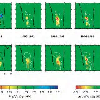 Maps of V P and V S at shallow depths at the Coso geothermal area,... | Download Scientific Diagram