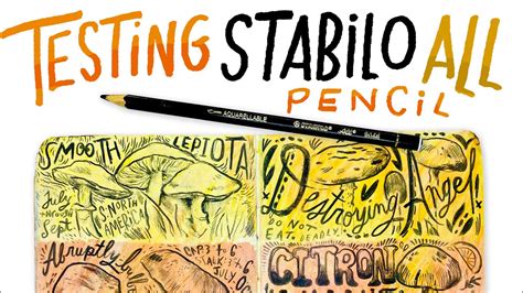 Stabilo All pencil review - Testing out the Stabilo All pencil - Pencil review - Kathy Weller ...