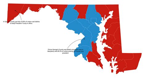 Map Of Maryland Counties - Map Of The United States