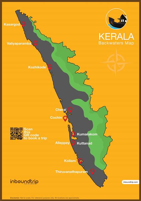 Kerala Backwaters Map - Kerala Taxi Tour - Experiences, guides and tips