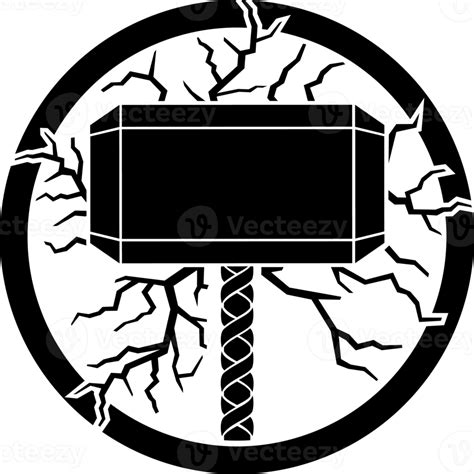 Hammer of Thor and lightning bolts png illustration 8513764 PNG