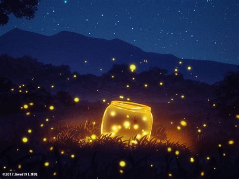 #Anime #Original #Firefly Starry Sky #1080P #wallpaper #hdwallpaper #desktop Name Wallpaper ...