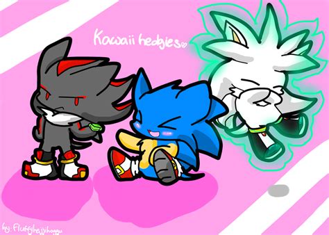 Chibi Sonic, Shadow And Silver by FluffyHejjihoggu on DeviantArt