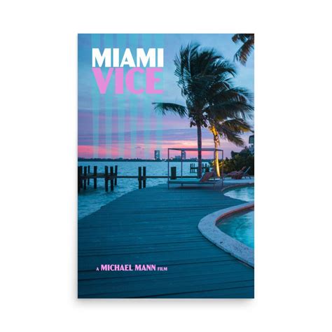 Miami Vice Michael Mann Movie Poster - Etsy