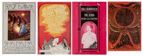 Lot Detail - Lot of 4 Bill Graham / Fillmore West psych rock concert pos...