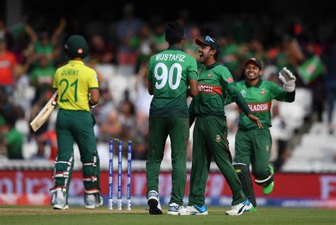 Bangladesh earn shock victory over South Africa at Cricket World Cup