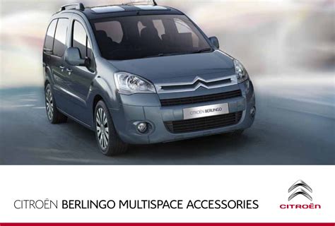 Citroen Berlingo Multispace Accessories Brochure