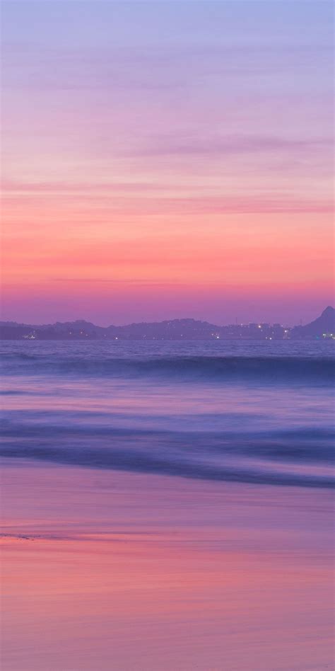 Pink, sunset, seashore, nature Wallpaper | Scenery wallpaper, Sunset wallpaper, Nature wallpaper