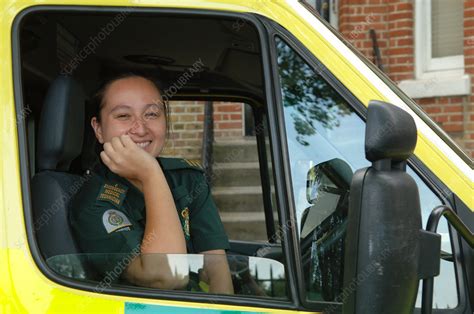 Ambulance driver - Stock Image - C054/7579 - Science Photo Library