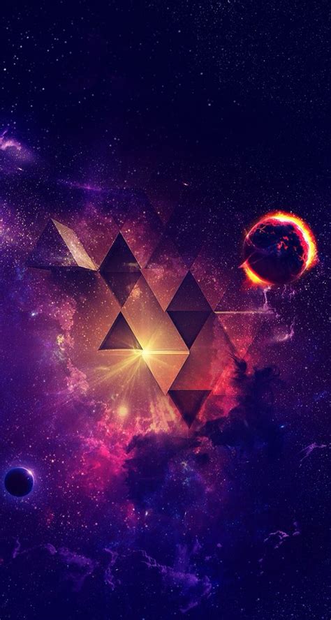 Outer Space / triangle / wallpaper Beautiful Wallpapers For Iphone, Most Beautiful Wallpaper ...