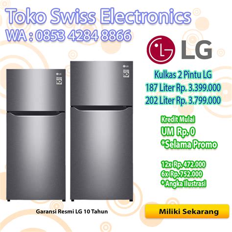 LG Kulkas 2 Pintu 187 Liter – Swiss Baru Electronics | Toko Elektronik Terlengkap Di Manado