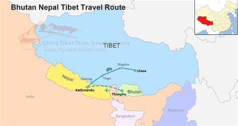 Tibet Nepal and Bhutan Travel Maps: Where is Tibet, Nepal and Bhutan; How to Enjoy a Tibet Nepal ...