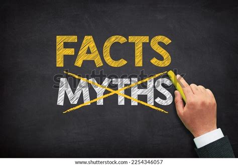 Myths Facts Concept Myths Facts Written Stock Photo 2254346057 ...