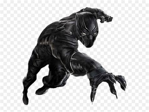 Black Panther Front Clip Arts - Marvel Black Panther Clipart, HD Png ...