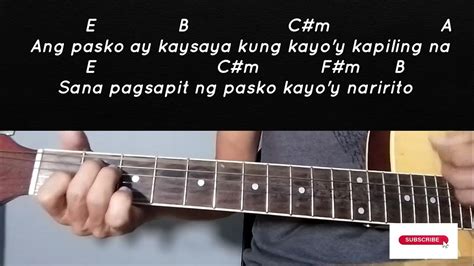 Sa Araw Ng Pasko -All Star Cast /Guitar Tutorial With Chords and Lyrics - YouTube