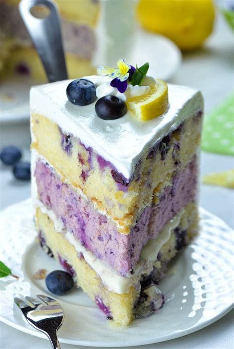 Lemon Blueberry Cheesecake Cake