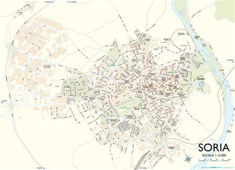 Soria map - Full size