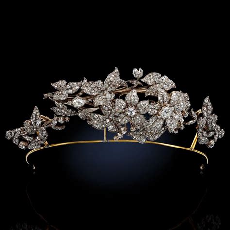 A diamond tiara, mid-19th century | Diamond tiara, Tiaras jewellery ...