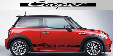 Mini Cooper Vinyl Decal Graphic Pair – Stripe Garage