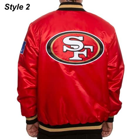 Satin San Francisco 49ERS Bomber Jacket - Jackets Masters