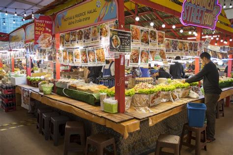 Various Food Stalls Selling Thailand Local Food in the Market Editorial Photo - Image of meat ...