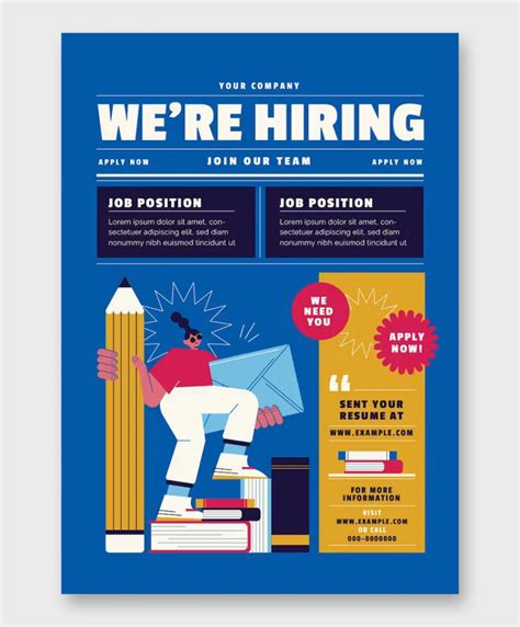 10 Best Creative Hiring Job Flyer Templates • PSD design