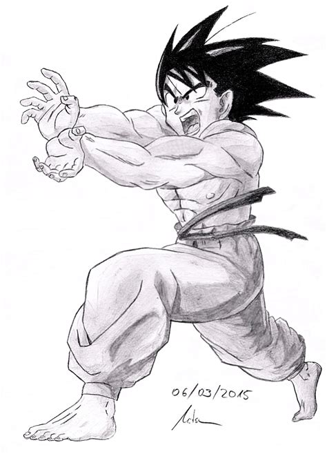 Son Goku Kamehameha ( Dragonball ) by Robert-Marten on DeviantArt