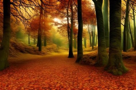 Autumn Forest Background Graphic by Craftable · Creative Fabrica