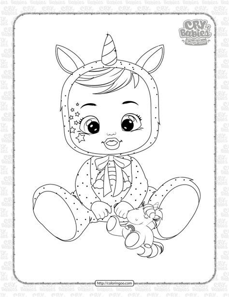 Cry Babies Dreamy Coloring Pages | Baby coloring pages, Cry baby ...