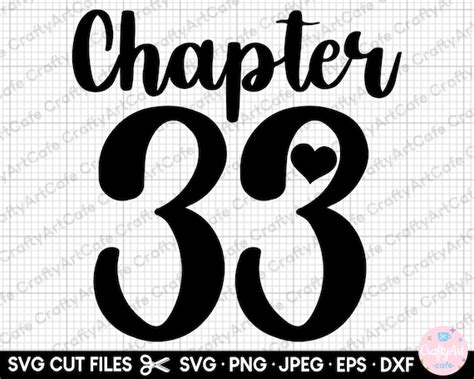 Chapter 33 33rd Birthday Svg 33 Years Old Svg 33rd Birthday - Etsy