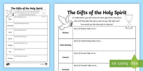 Printable Holy Spirit Worksheets | Christian Ed | Twinkl USA