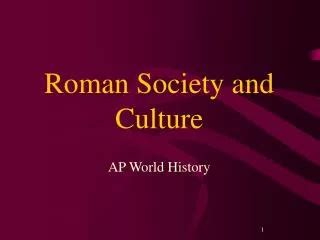 PPT - Roman Culture PowerPoint Presentation, free download - ID:1860599