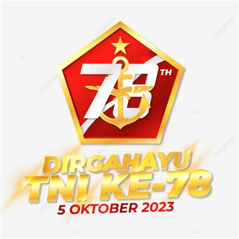 78th Tni Hut Logo In 2023 Vector, 78th Tni Anniversary Logo, Hut Tni 2023 Logo, Hut Tni 78 Logo ...