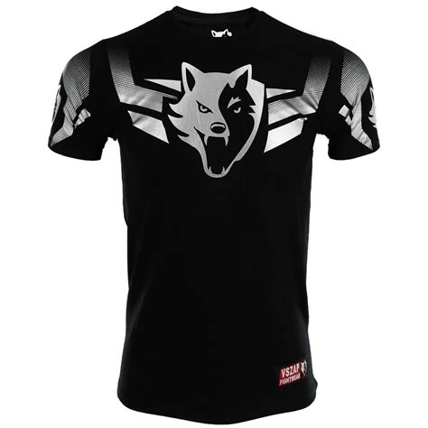 VSZAP HERO Silver Wolf mens Wrestle Short sleeved T shirt mma Muay Thai t shirt cotton ...