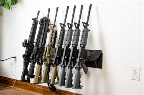 AR15 Rifle Gun Rack | Gun Wall Mount Pistol Holder | Tactical Walls