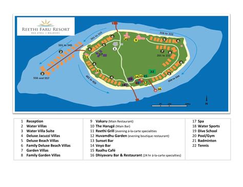 Reethi Faru Resort | Island Map