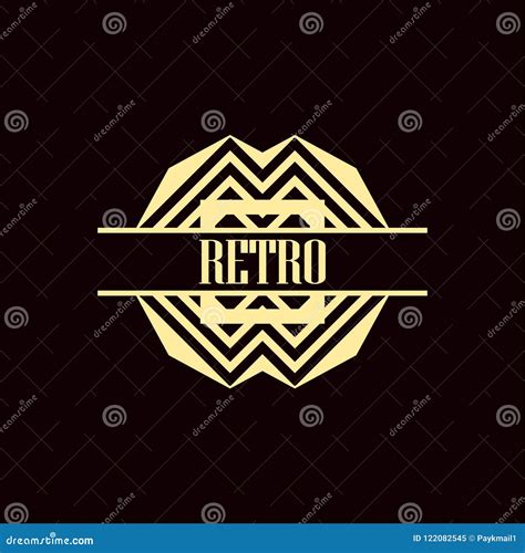 Art Deco Logo stock vector. Illustration of decorative - 122082545