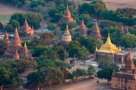 Premium Photo | The archaeological zone bagan myanmar