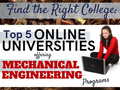 Top 4 Online Bachelor's in Mechanical Engineering - College Cliffs