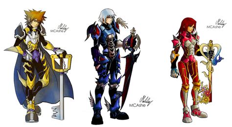 [Media] Sora, Riku, and Kairi x keyblade armor fanart! : KingdomHearts