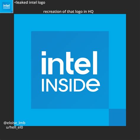 The new 2020 logo of Intel just leaked, so I recreated it with ...