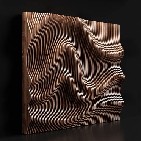 Parametric wooden panels 3D model | CGTrader