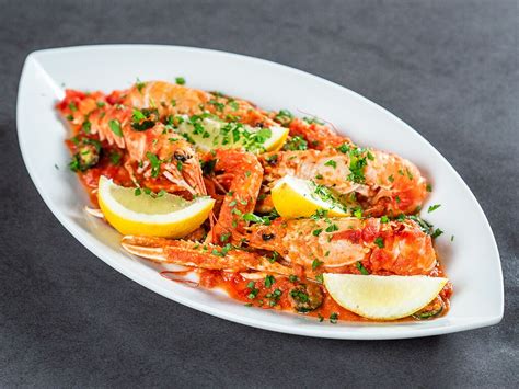 Langoustines with Tomato Sauce